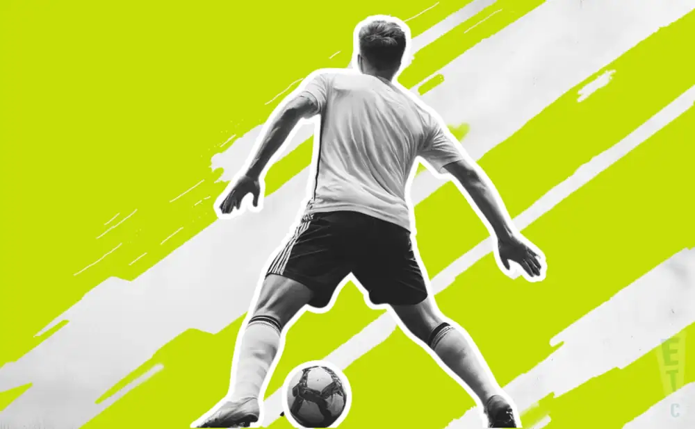 a union omaha soccer player dribling 